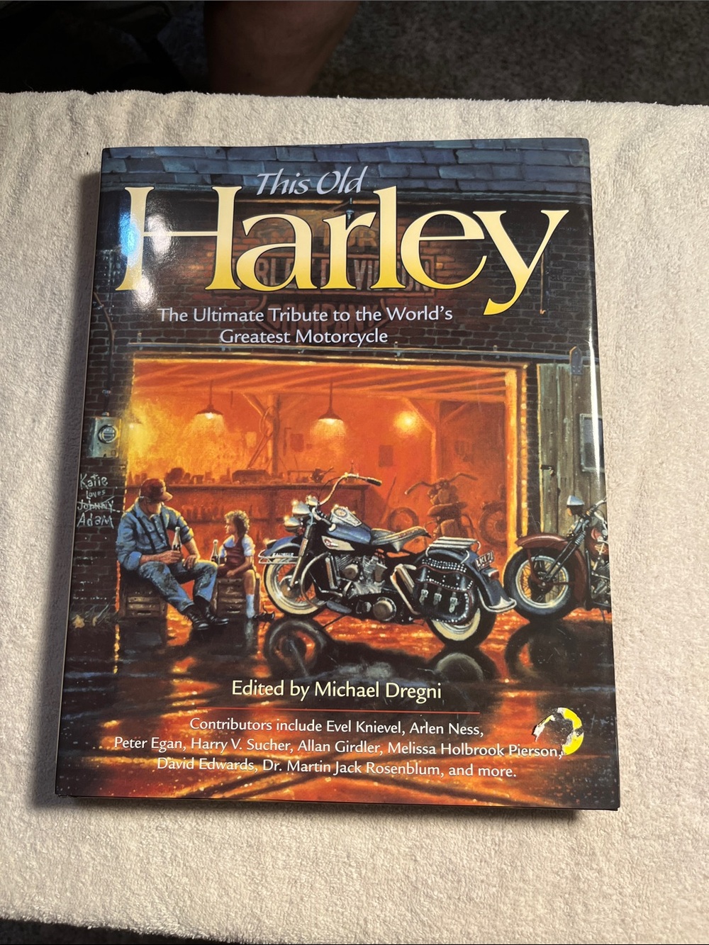 Harley-Davidson Hardcover Coffee Table Book - Black & Brown Cover Art